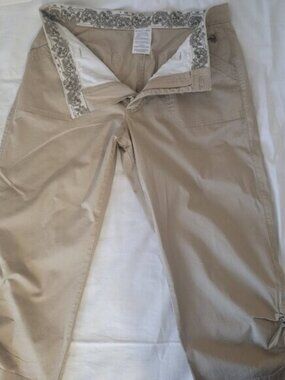 Khaki Capri Pants Lee Platinum Label Womens Size 10